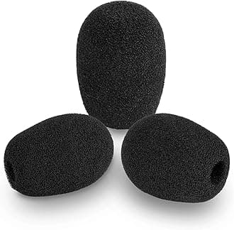 LEFXMOPHY A40 TR Pop Filter Replacement for Astro A30 A40 A50 A40TR, A50 X Gaming Headset Microphone Foam Windscreen Mic Cover, 3-Pack