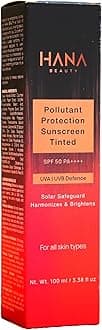 Pollutant Protection Sunscreen Tinted SPF 50 PA++++ | UVA & UVB Protection | Quick Absorbing | Sweat Resistant | Even Toned & Glowing Skin | For Men & Women | 100ml