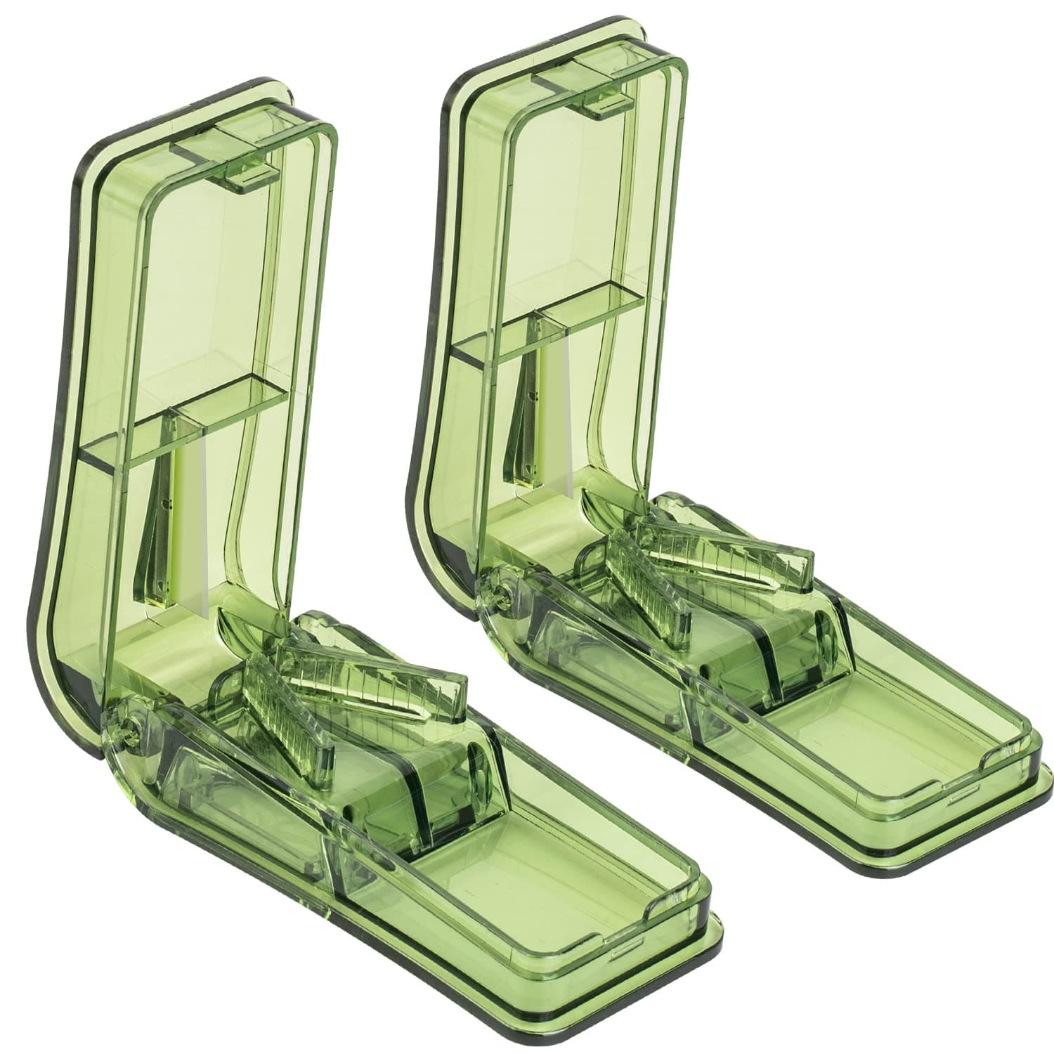 AVIDACE2PCS Pill Cutter, Professional Pill Splitter for Cutting Small Pills or Large Pills in Half