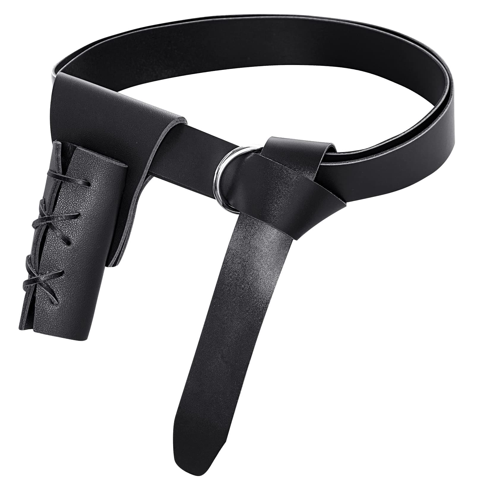 Medieval Renaissance Belt Sword Dagger Frog Case Leather Sword Holster for Halloween Knight Pirate Viking Costume