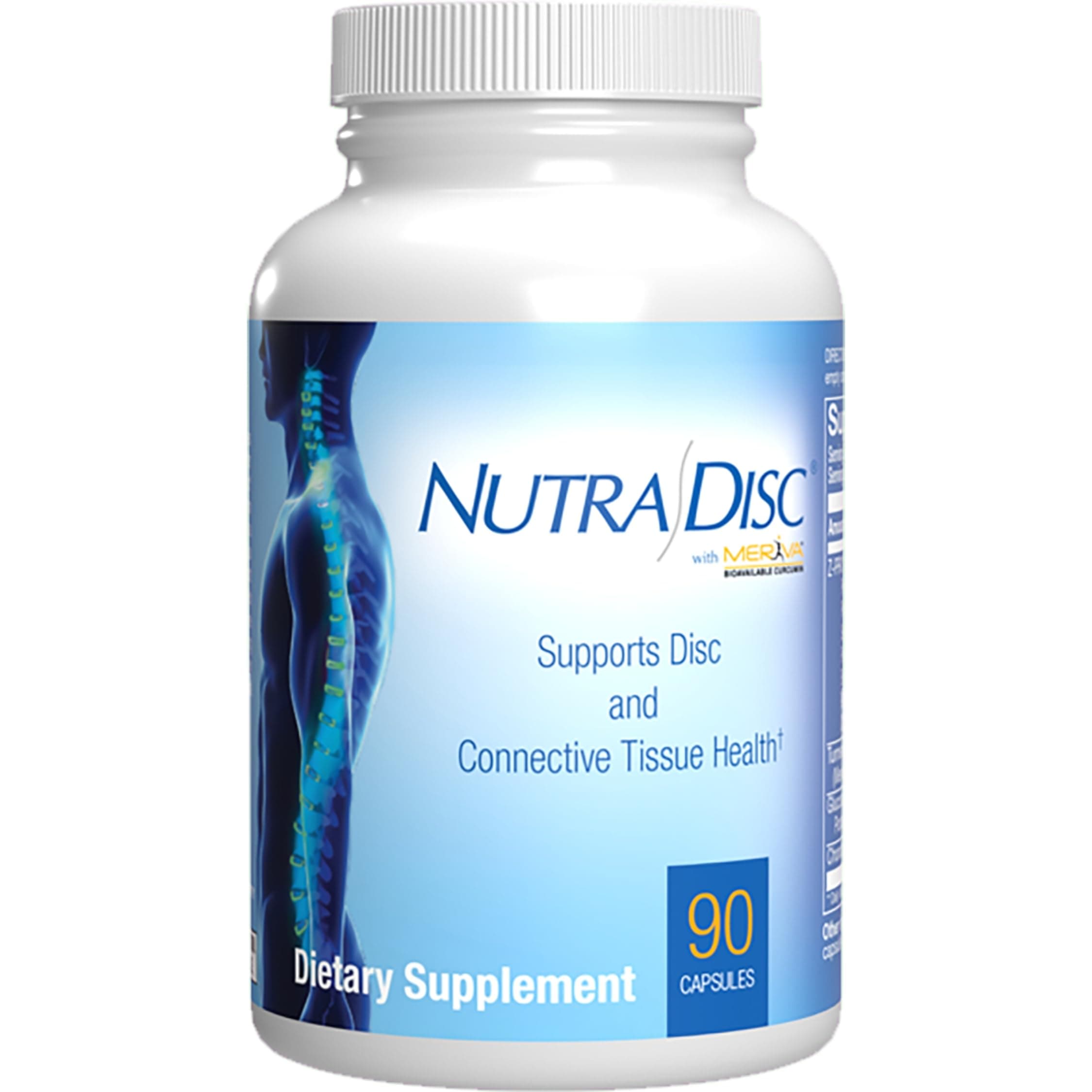 Nutra Disc & Joint Support Supplement - Clinically Formulated Restorative Cartilage Ligament and Tendon Supplement with Patented Meriva Curcumin & Glucosamine and Chondroitin for Adults - 45 Servings