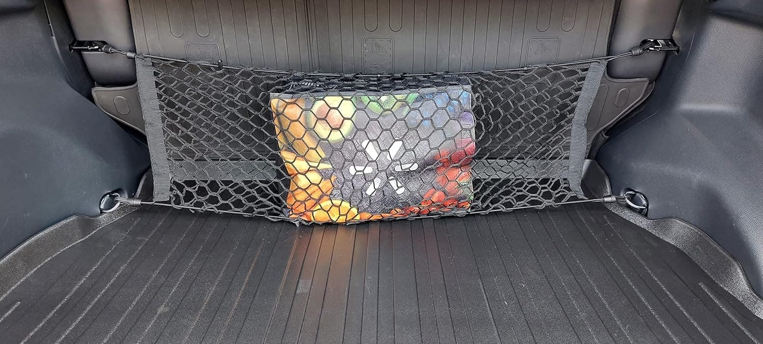 Envelope Style Trunk Mesh Backseat Cargo Net for Toyota RAV4 2019-2023 | Automotive Interior Accessories | Premium Car Trunk Storage Organizers | Cargo Net for SUV Smart | Vehicle Storage Organizer