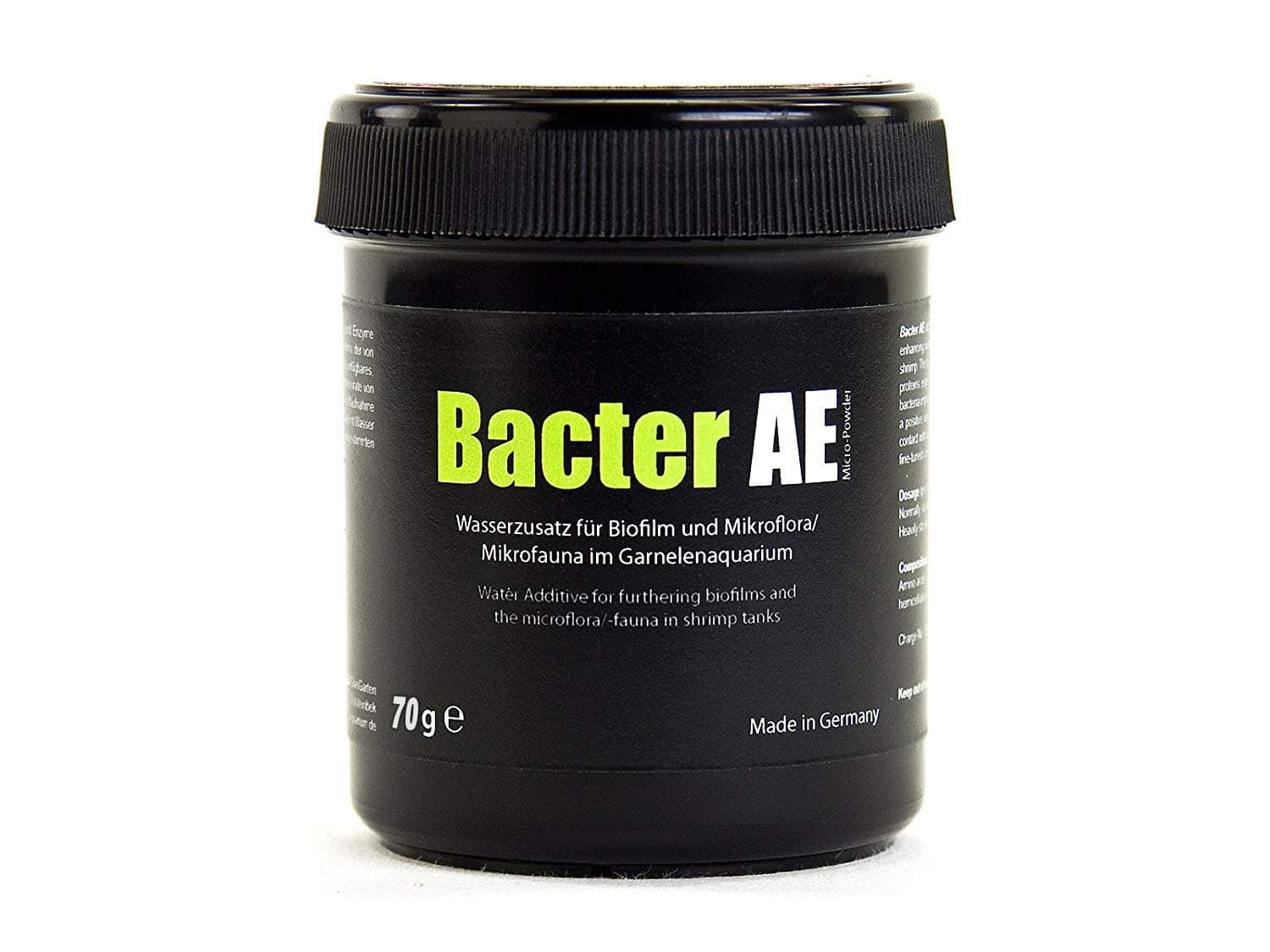 GlasGarten Bacter AE Shrimp (70g) | Nutrients for Live Freshwater Shrimp Food/Aquarium Water (Neocaridina, Amano, Red Cherry, Rili)