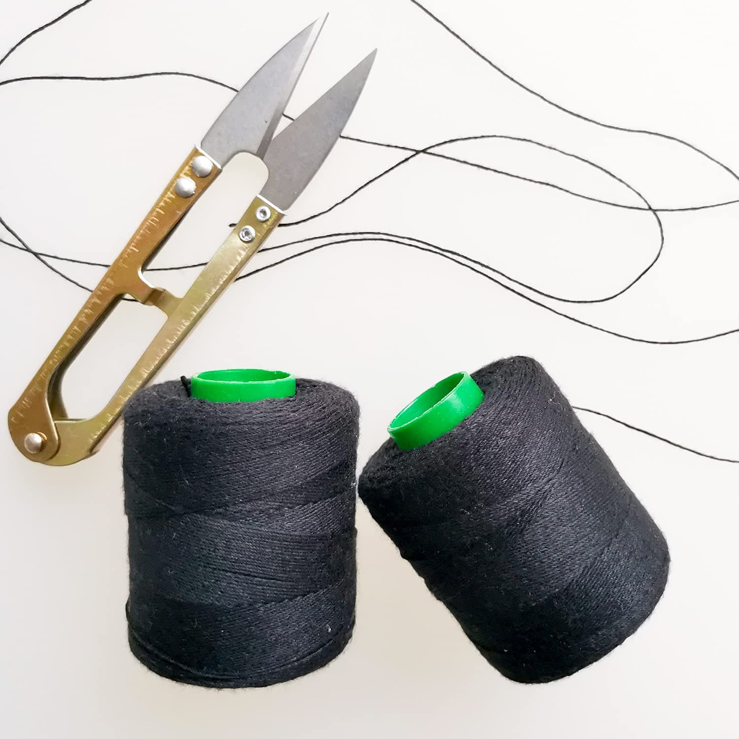 Hair Thread for Weave Needle and Thread Kit Hand Sewing Needle for Sewing Thread for Sewing Machine Thread T Pins Straight Pins Black Thread Yarn Needle Threader Sewing Scissors