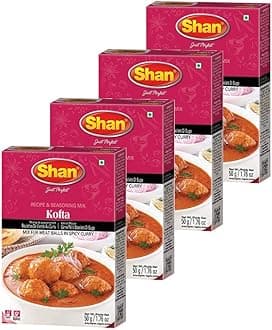 Kofta Seasoning Mix (50g), Spice Packets for Meat Balls in Spicy Curry (Pack of 4)