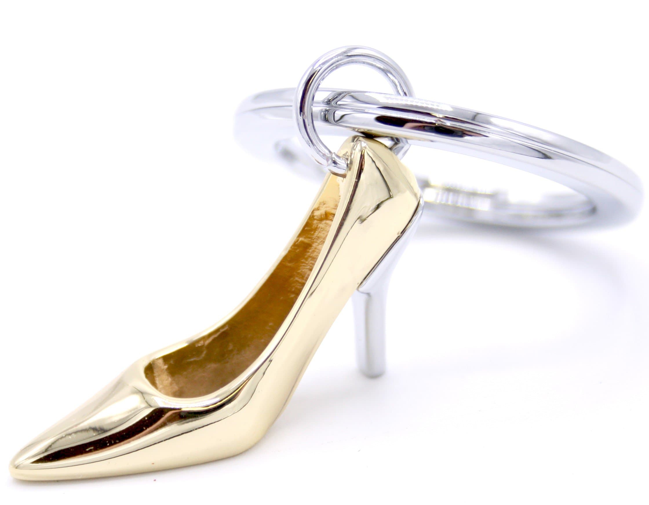 Metalmorphose Pump Keychain High Heel Gift Accessory- Gold