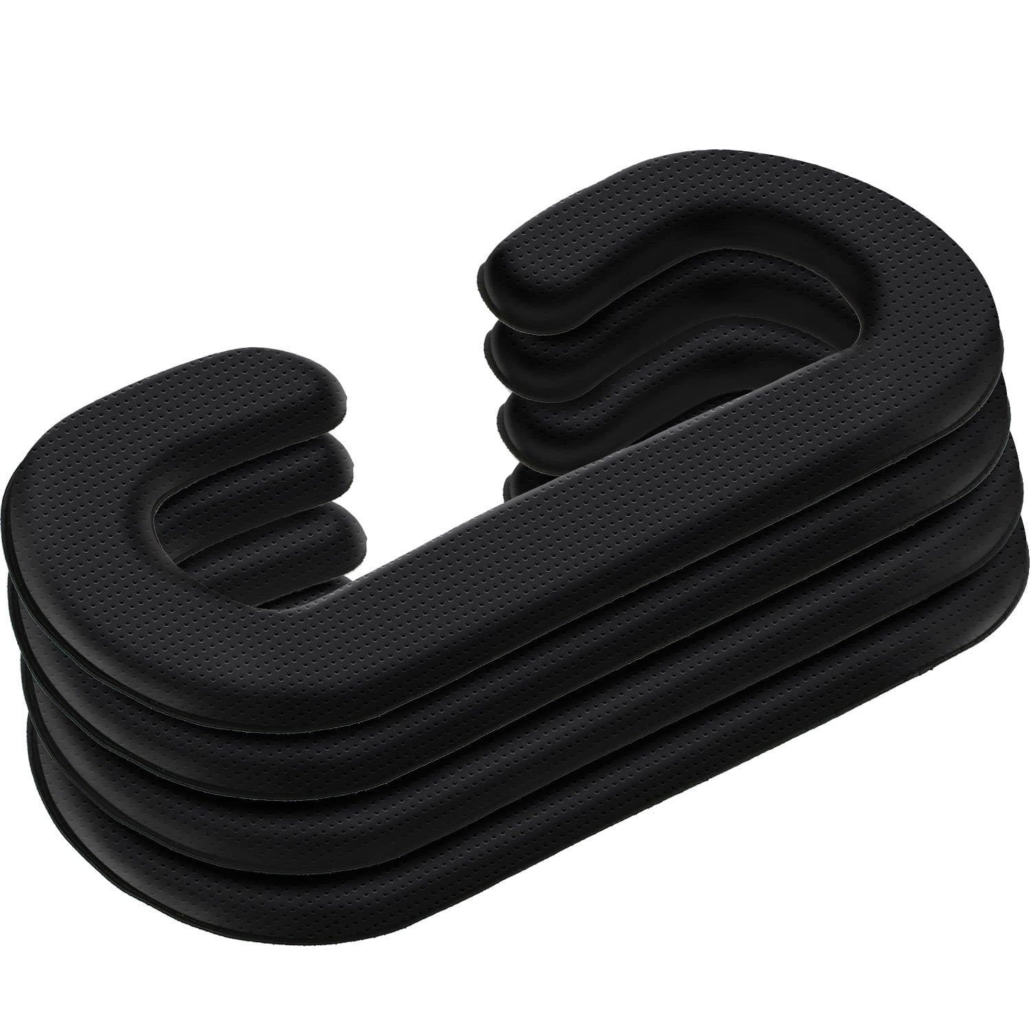 Chuangchou 4 Pack 11 mm Pu Leather Foam Face Replacement Face Cover Pad Memory Foam for HTC Vive VR Headset, HTC Vive Accessories, Black