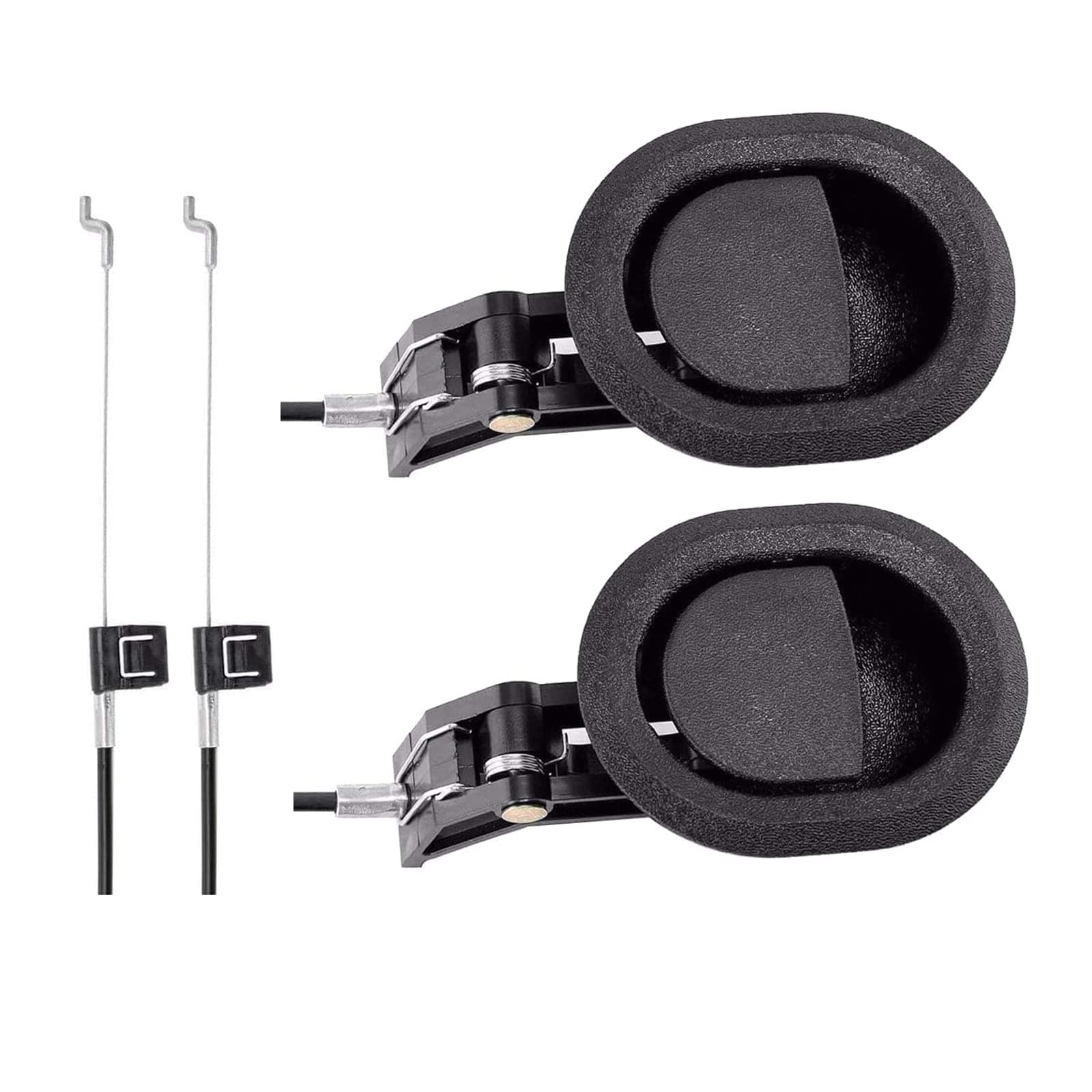 Universal Sofa Chair Recliner Release Pull Handle Replacement Parts with Cable Metal Couch Style Pull Chair Release Handle fits Ashley and Major Recliner Brands Sofa(2 pieces Black)