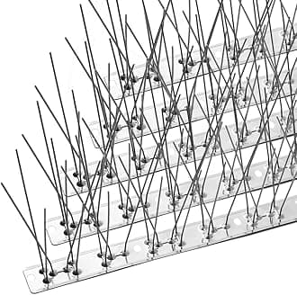 OFFO Bird Spikes with Stainless Steel Base, Durable Bird Repellent Spikes Arrow Pigeon Spikes Fence Kit for Deterring Small Bird, Crows and Woodpeckers, Covers 38.3 Feet(11.7m)