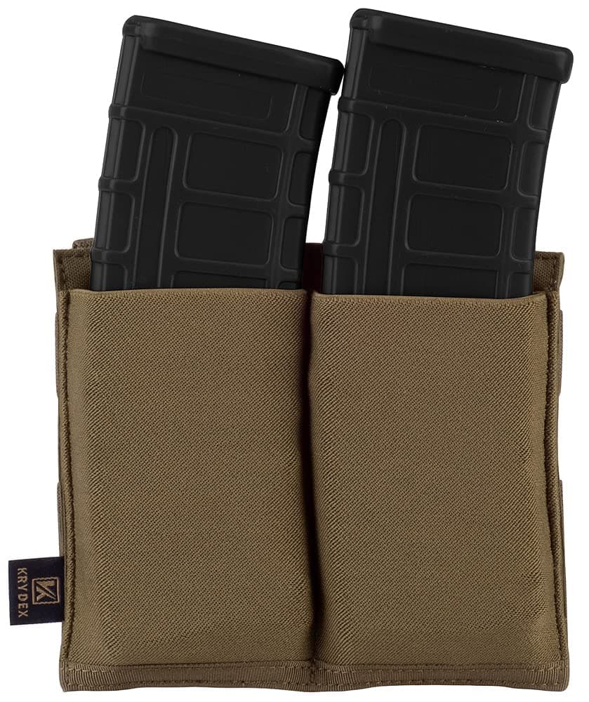 KRYDEX Molle 5.56mm Single/Double/Triple Magazine Pouch Speed Mag Pouches for .223 5.56 Magazine