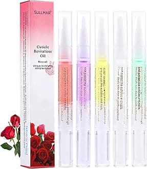 5pcs Cuticle Oil Pens Nail Nutrition Pen for Nail Strengthening & Nails Cuticle Care Nourishment DIY & Salon