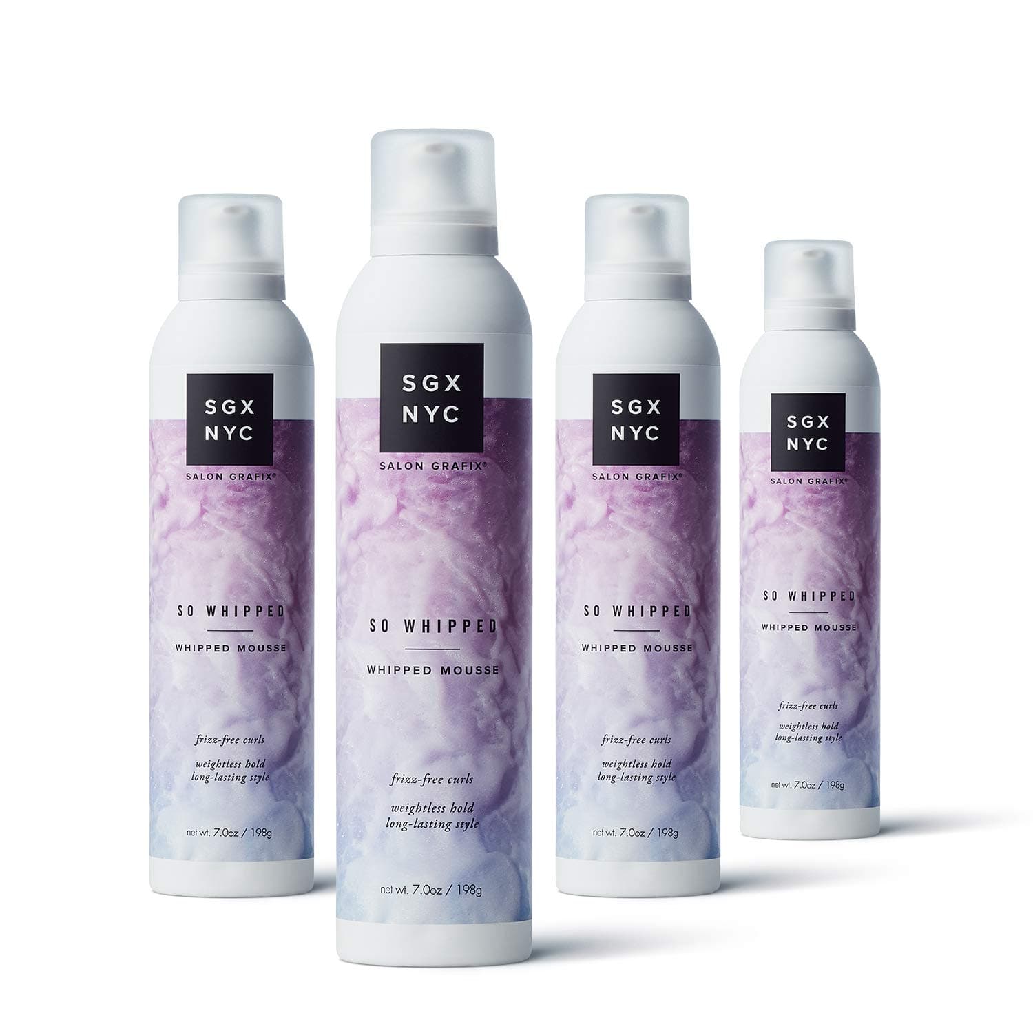 So Whipped, Whipped Mousse for Nonstop Curls and Waves (7 Ounce) (Pack of 4)