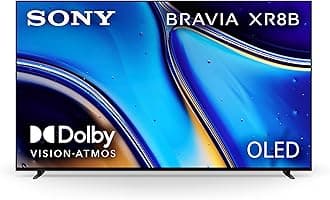77 Inch OLED 4K Ultra HD TV BRAVIA XR8B Smart Google TV with Dolby Vision HDR and Exclusive Features for PlayStation® 5 (K-77XR8B), 2025 Model