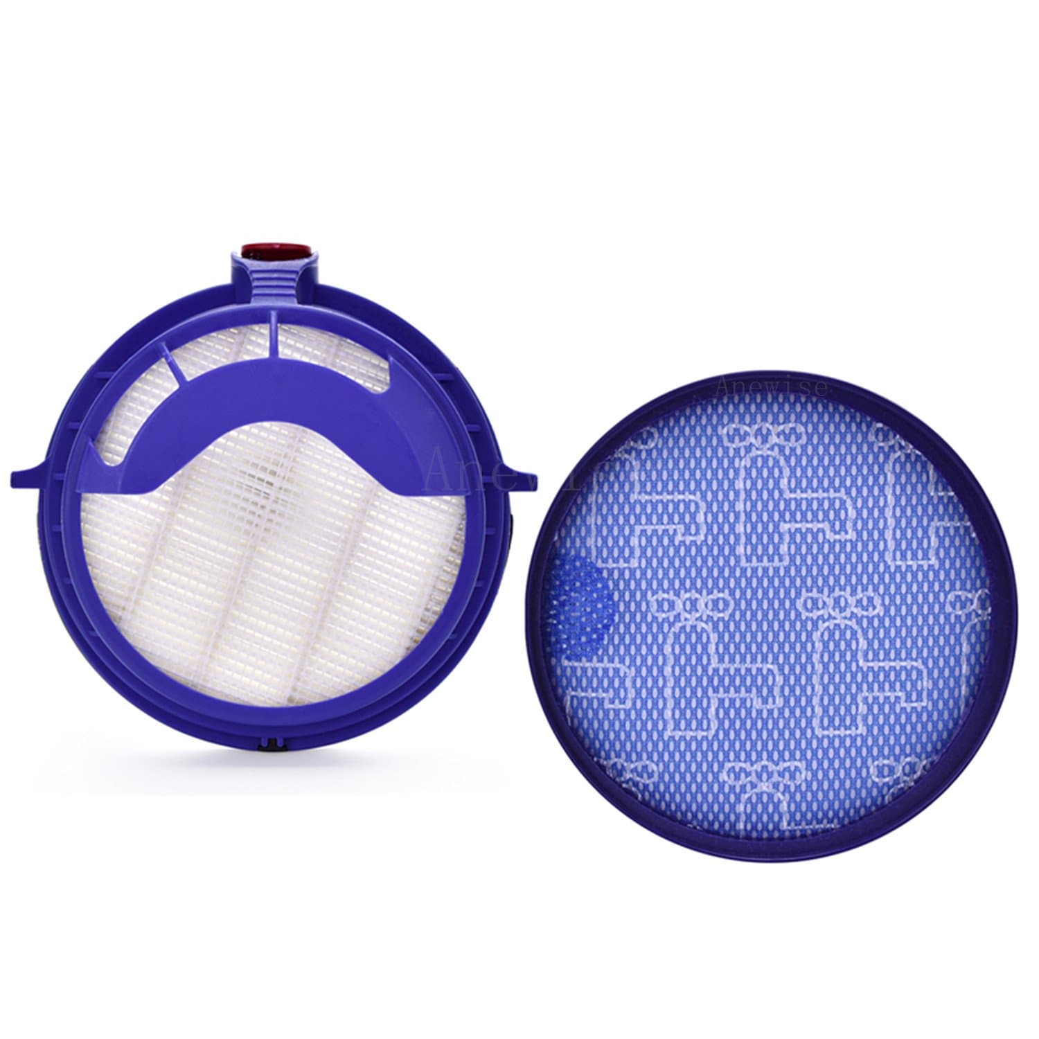 AnewiseFilter Kits repalcement for Dyson dc25 vacuum Ball filters, Includes 1Pcs 919171-02 Washable Pre Motor Filter and 1Pcs 916188-05 Hepa filter, Fits DC-25 Models