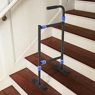 Stair Assist Cane for Seniors, 2-in-1 Standing & Lifting Aid for Couch and Chair, Adjustable Height Climbing Cane with Wide Anti-Slip Base, Portable Mobility Support for Steps, Bathroom, Bedside