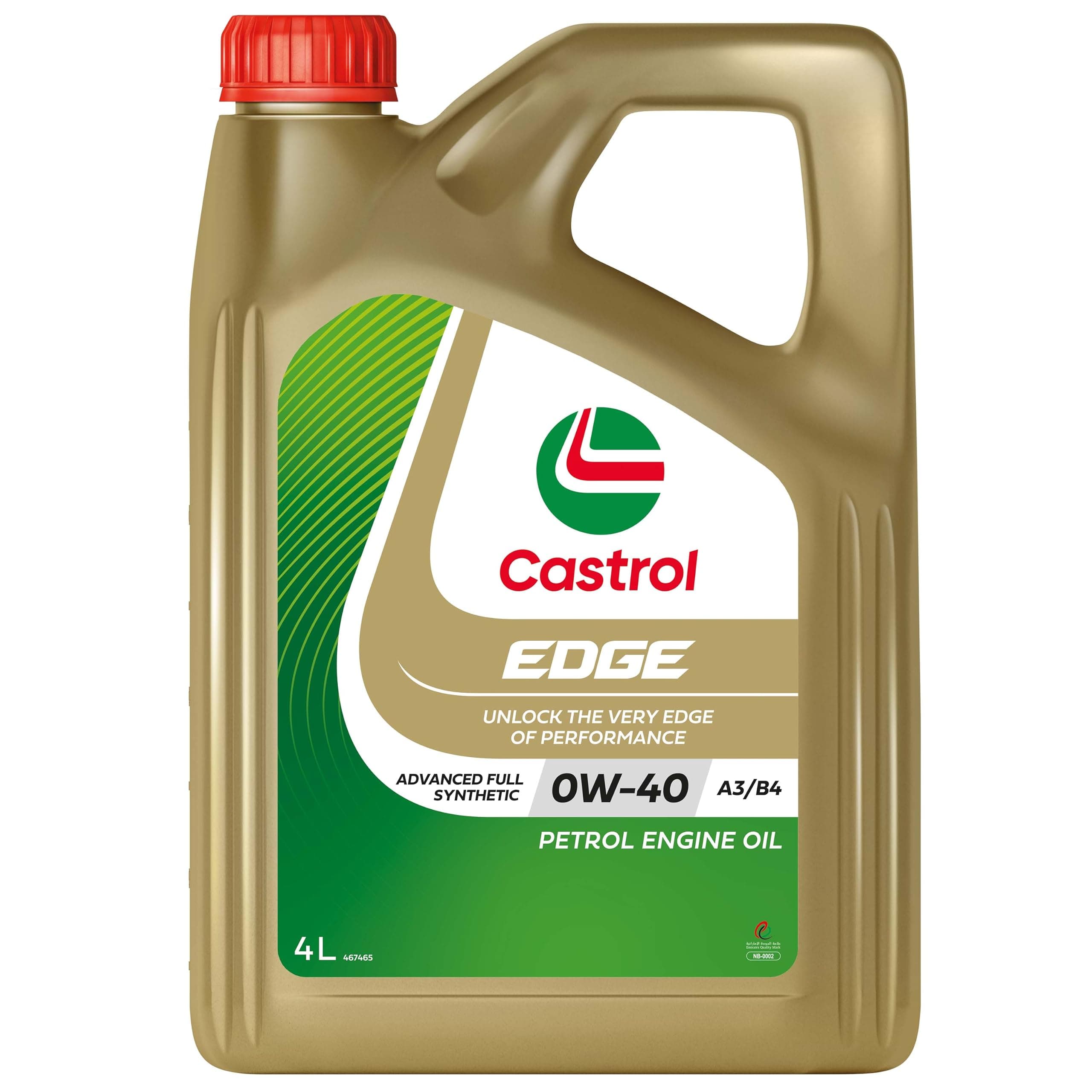 Edge Car Engine Oil 0W 40 A3/B4 Full Synthetic 4 L, Clc51030188, Edge 0W-40