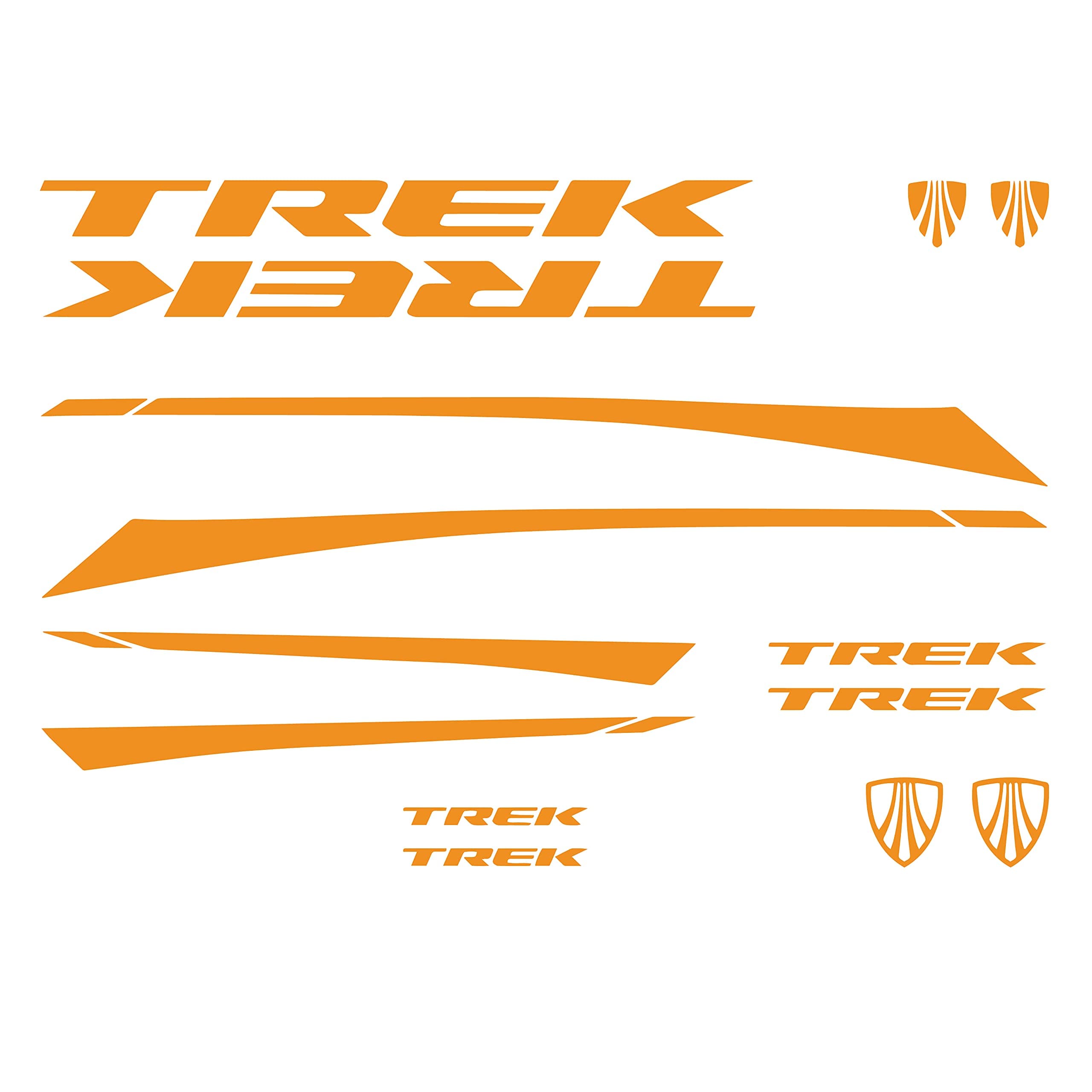 Trek Bicycle Stickers and Graphics for Cycle Body Frame Mountain Bike Racing Combo Vinyl Die-Cut Decals Pack of 12