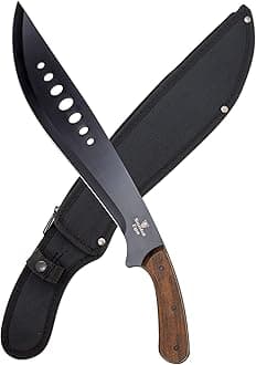 Snake Eye Machete with Heavy Duty Construction-Ergonomic Non-Slip Handle and Belt Sheath for Gardening, Land-Management, Bushcraft, Hunting and Outdoor