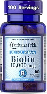 Biotin 10000 Mcg Softgels, 100 Count