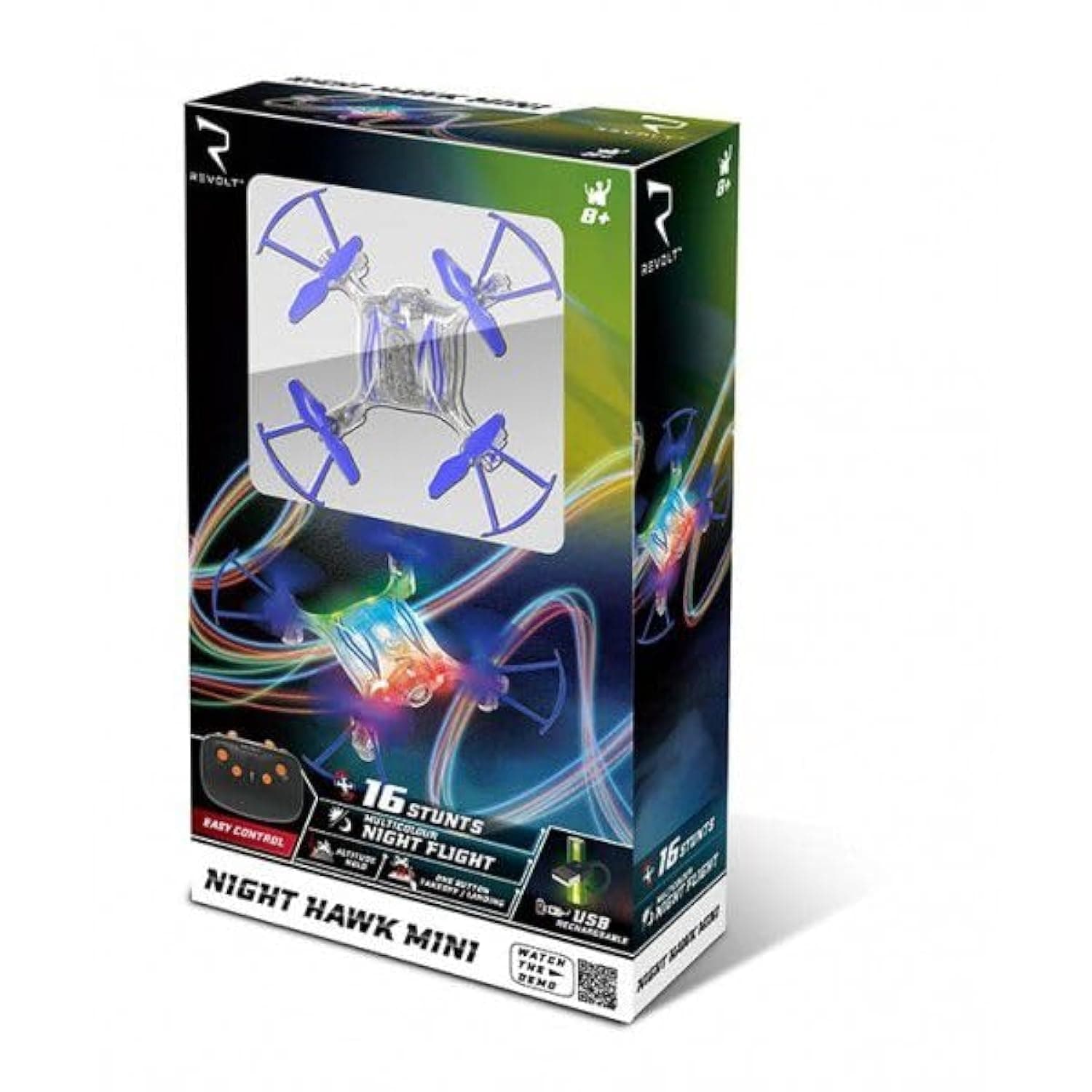 Syma 4-Channel Auto Hover Rc Stunt Night Hawk Mini Drone