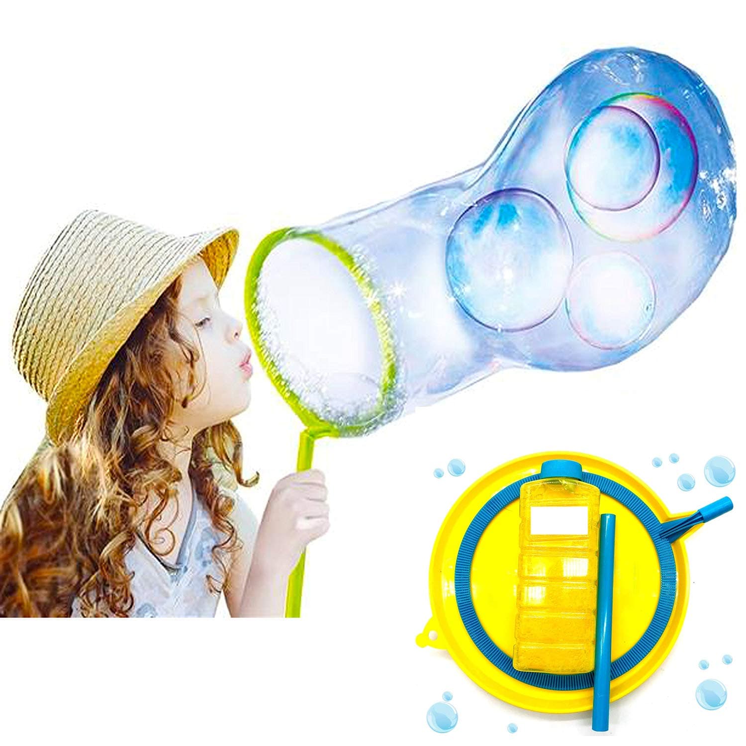 Guilty Gadgets Giant Bubble Wand Fun Amazing Kit Magic Enormous Huge Bubbles Gift Outdoor Garden Toy