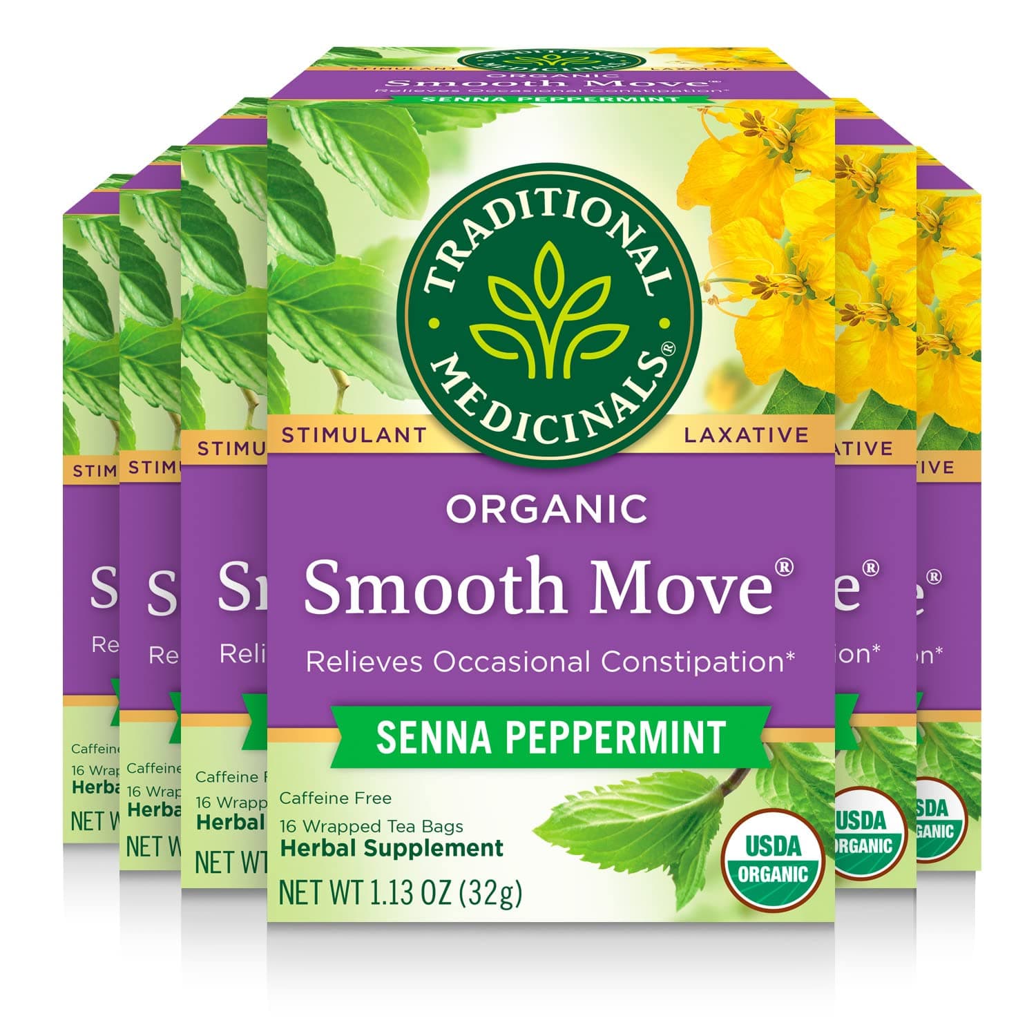 Organic Smooth Move Peppermint Laxative Tea