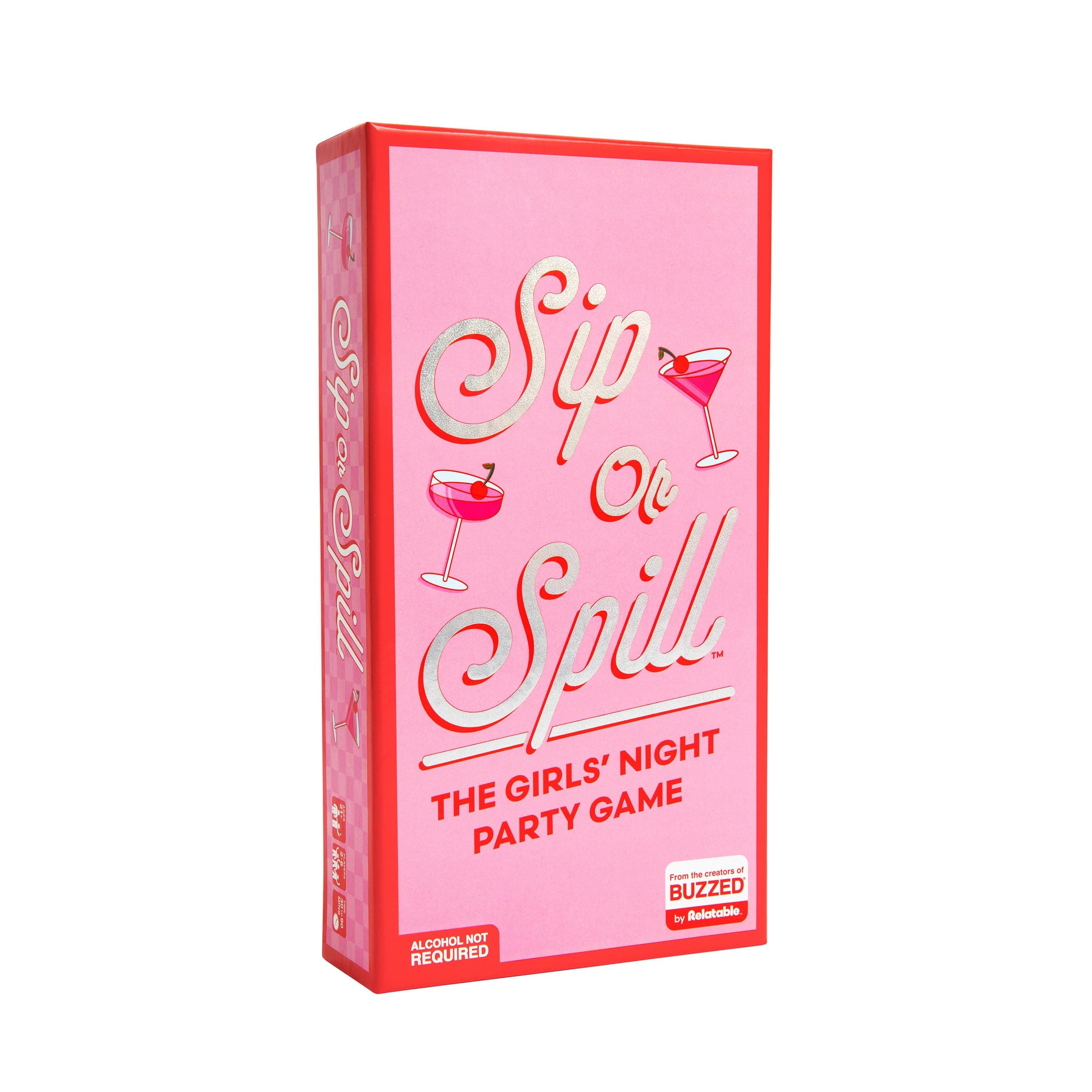 Sip or Spill Party Drinking Game, Fun Social Drinking Games for Adults, Games and Card Games, Includes 200 Cards and Instructions
