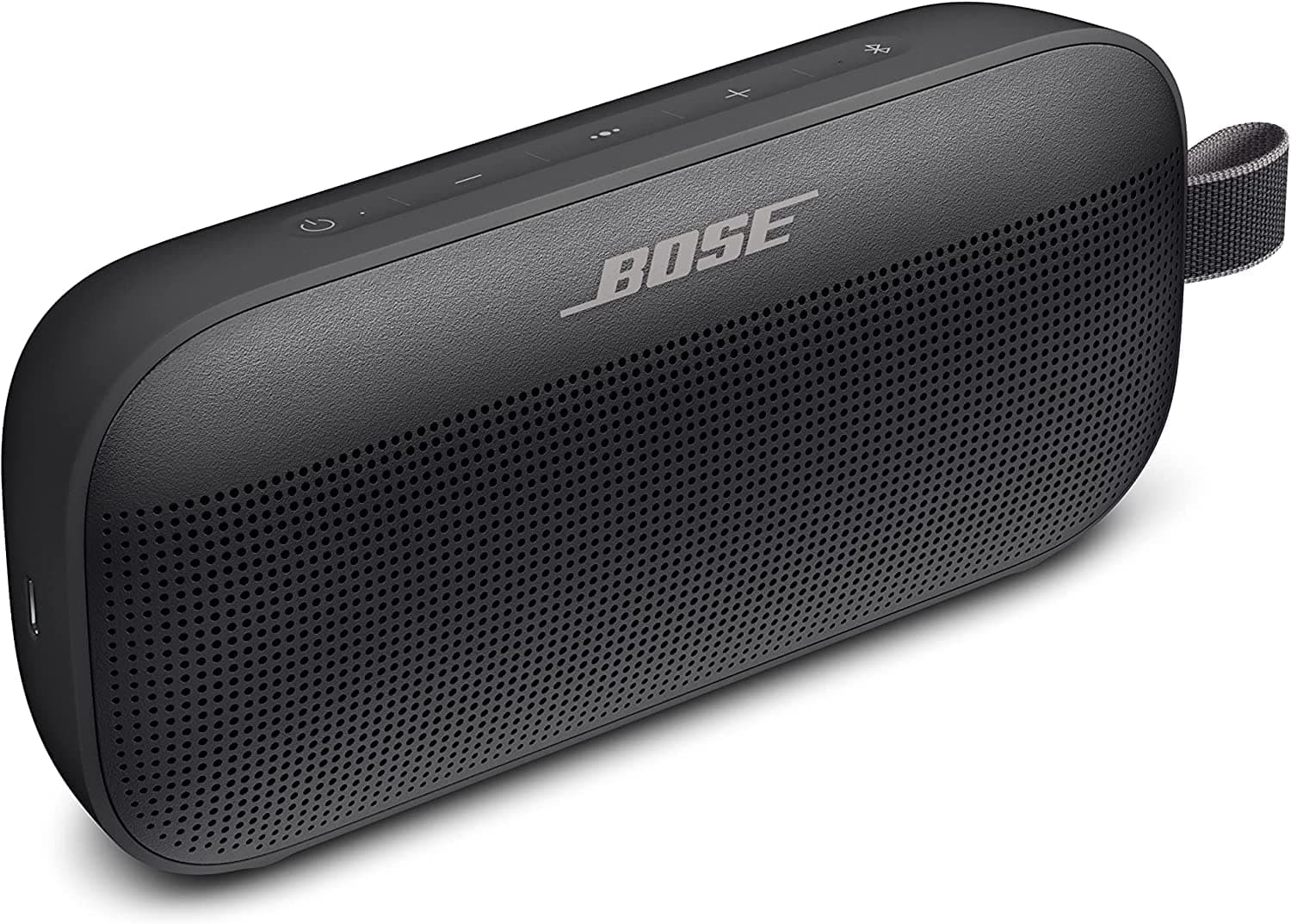 Bose SoundLink Flex Bluetooth Portable Speaker, Wireless Waterproof Speaker for Outdoor Travel - Black (Renewed)