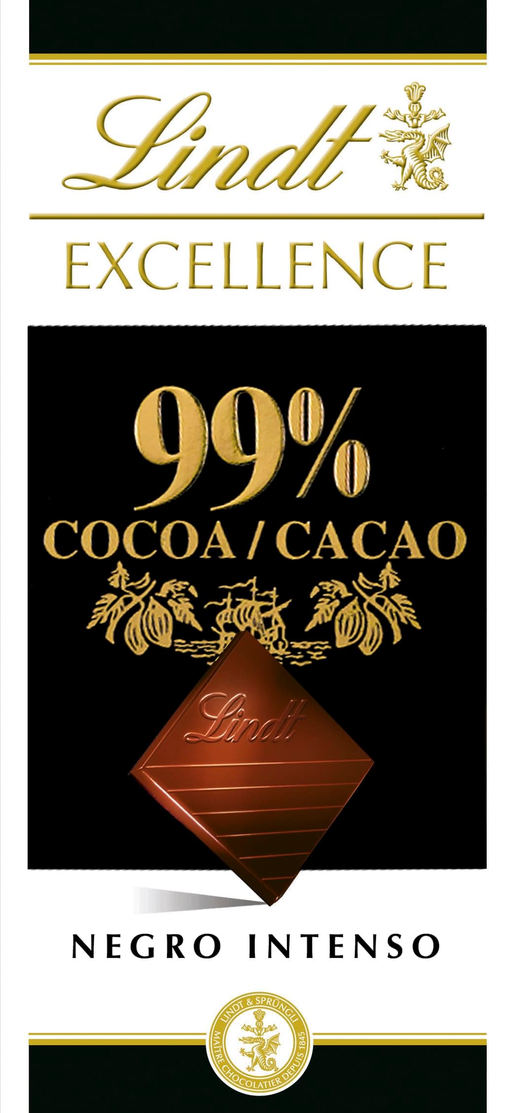 Lindt Excellence 99% Cocoa Bar