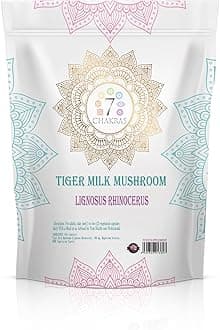 7C Tiger Milk Mushroom | 30 High Strength Tigers Milk Mushroom Supplement - 400mg TMM Extract per Serving | Mush Capsules | Non-GMO Gluten Allergen Free | Manufactured in The UK