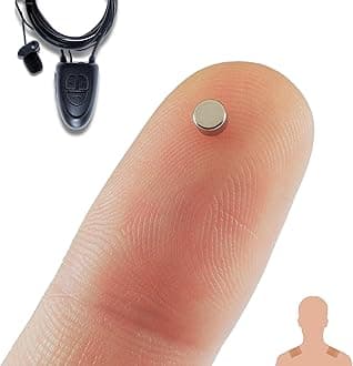 PingaOculto Spy Earpiece Bluetooth Wireless Earphones Invisible Hidden Mini Headset Exam Phone Wired Microphone Adhesive Strips - Secret Earphone Micro Listening Ear Cheating (Spy Earpiece Nano V5)