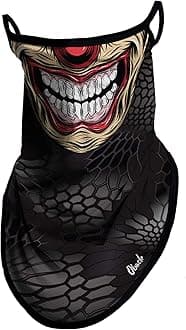 Obacle Neck Gaiter Face Mask with Ear Loops Bandana Face Mask Scarf Face Cover for Men Women