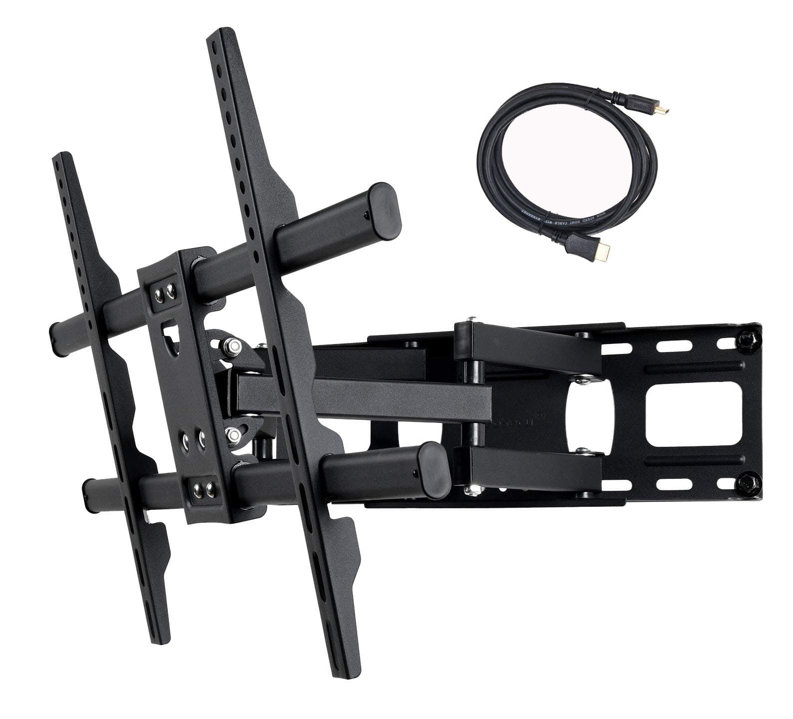 MW380B5 Full Motion Articulating TV Wall Mount Bracket for Most 37"-70" LED LCD Plasma HDTV Up to 125 lbs with VESA 684x400 600x400 400x400 150x100mm, Dual Arm Pulls Out Up to 14" AW9