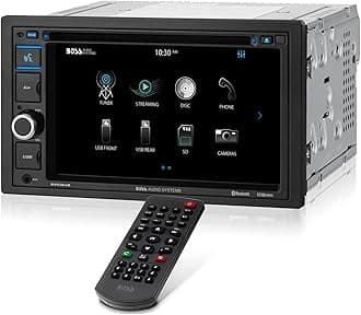 BOSS Audio Systems BV9364B Car Stereo DVD Player - Double Din, Bluetooth Audio/Hands-Free Calling, 6.2 Inch Touchscreen LCD Monitor, MP3 Player, CD, DVD, USB Port, SD, AUX Input, AM/FM Radio Receiver
