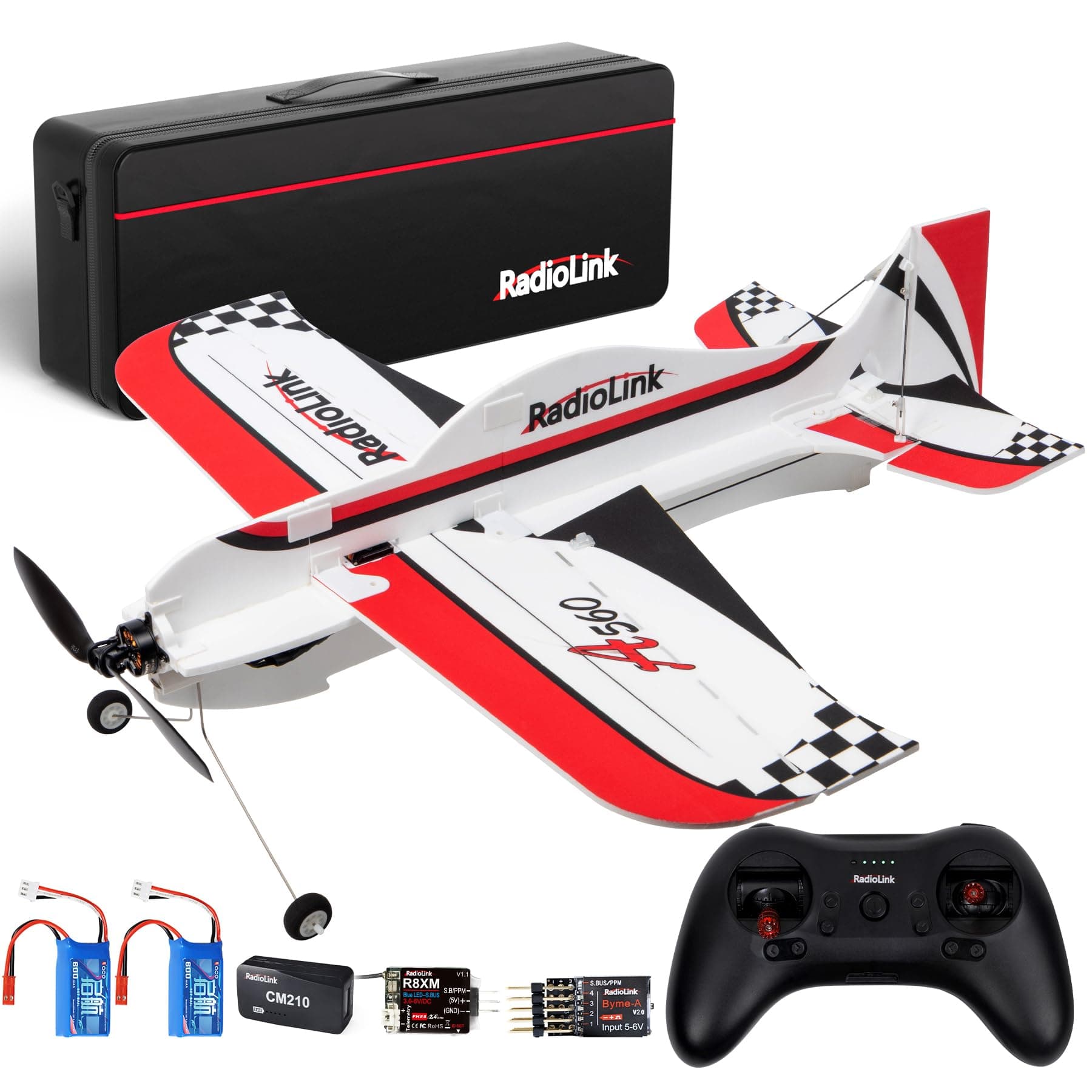 Radiolink A560 6 Flight Modes RC Airplane, Easy to Fly RFT RC Airplanes with 2.4Ghz Remote Control, Byme-A Gyro FC, Brushless Motor for Kids, Boys, Girls, Adults, Beginner or Experienced