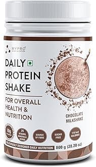 Mypro Sport Nutrition Daily Protein Shake 118 kcal Calories,25 Vitamin,Minerals & 7 Herbs,Provide Energy,Support Immunity & bone Health-For Men & Women Chocolate Flavor -800Gm