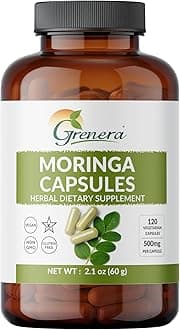 Organic Moringa Capsules – 120 Count | Pure Moringa Oleifera Leaf Powder Pills | Natural Superfood Supplement | Herbal Energy & Antioxidant Support | Vegan, Non-GMO, Single Origin Malunggay
