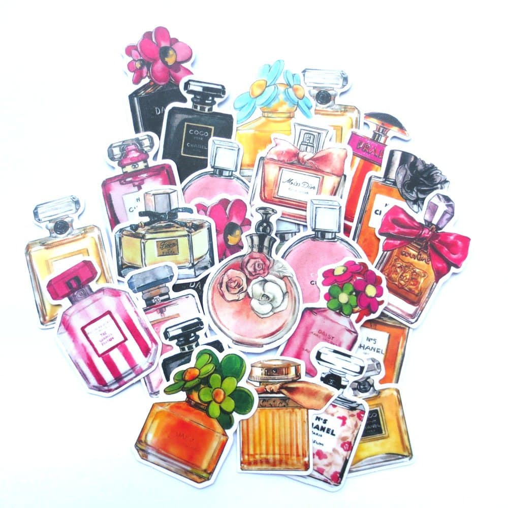 DadaCrafts(TM) 35PCS 3cm - 6cm Large Bag Packaged Stickers Sets (Perfume)