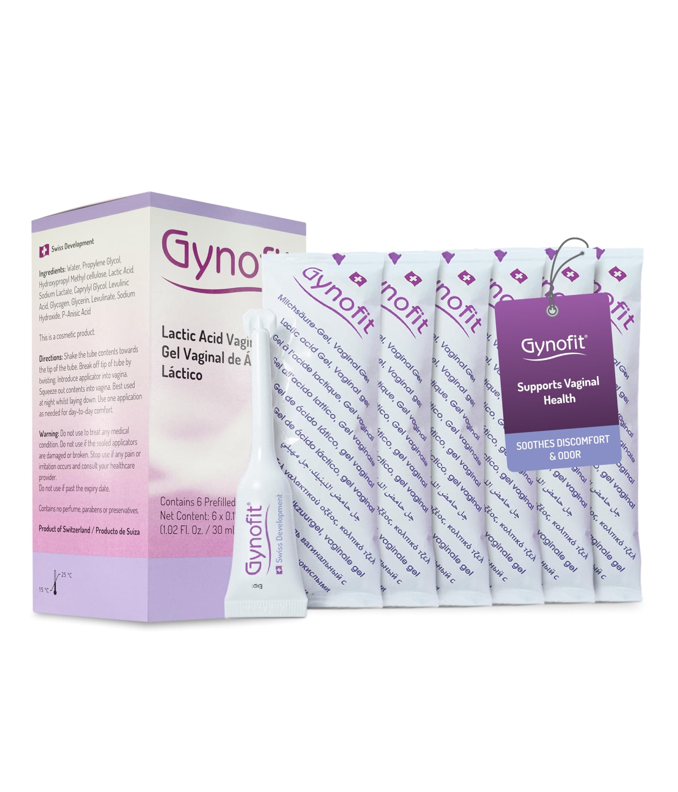 Gynofit Vaginal Gel with Lactic Acid 6 Individual Doses