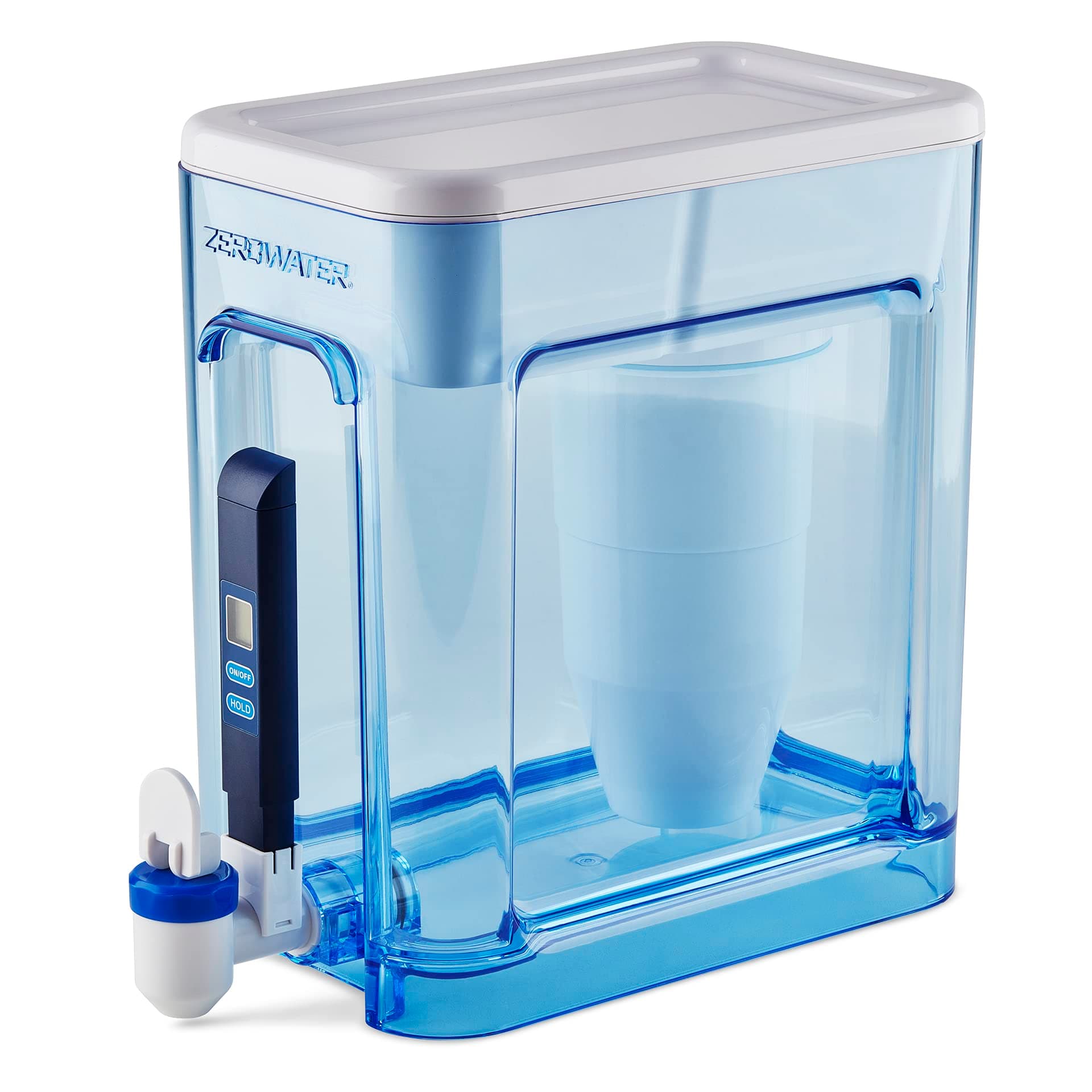 Culligan ZeroWater 5.2 L Ready-Read 5-Stage Water Filter Dispenser, IAPMO Certified to Reduce Lead and PFOA/PFOS, Instant TDS Read Out