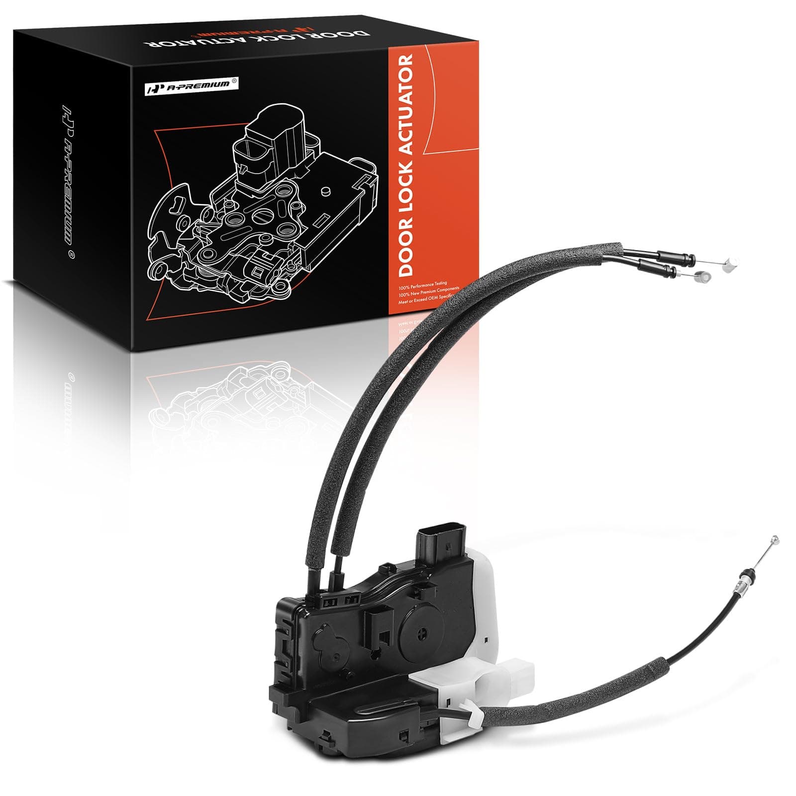 A-Premium Door Lock Latch & Cable Assembly Compatible with Hyundai Vehicles - Tucson 2010 2011 2012 2013 2014 2015 2016 2017 Sport Utility - Front Left Driver Side, Replace# 81310-2S000, 813102S000