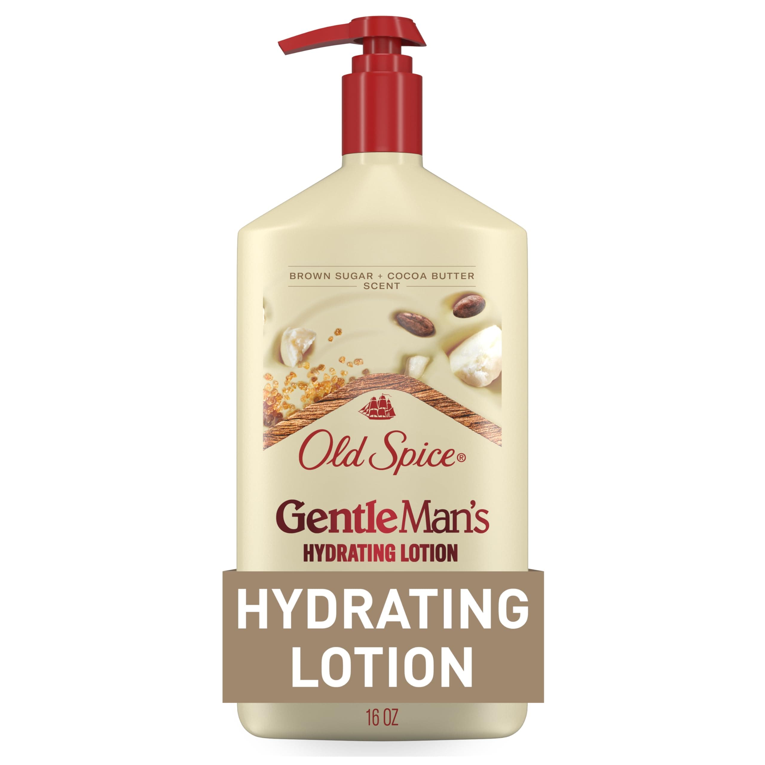 Old Spice Hand, Face & Body Lotion, Brown Sugar + Cocoa Butter Scent