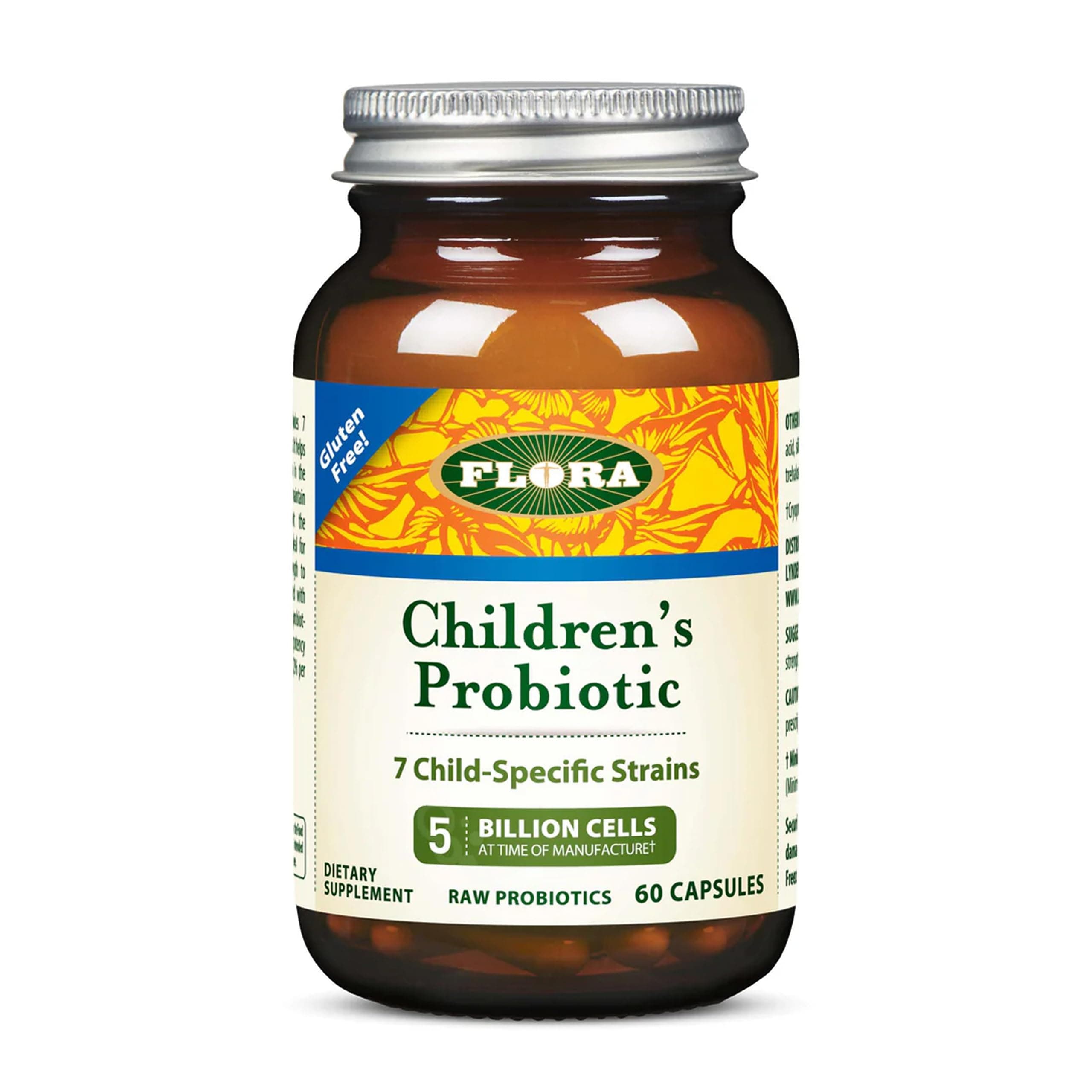 Udo's Choice Children's Probiotic Blend, with Seven Child-Specific Strains, 5 Billion Cells of Raw Probiotics, Formulated for Ages 5-15, Regain and Retain Gut Health, 60 Capsules