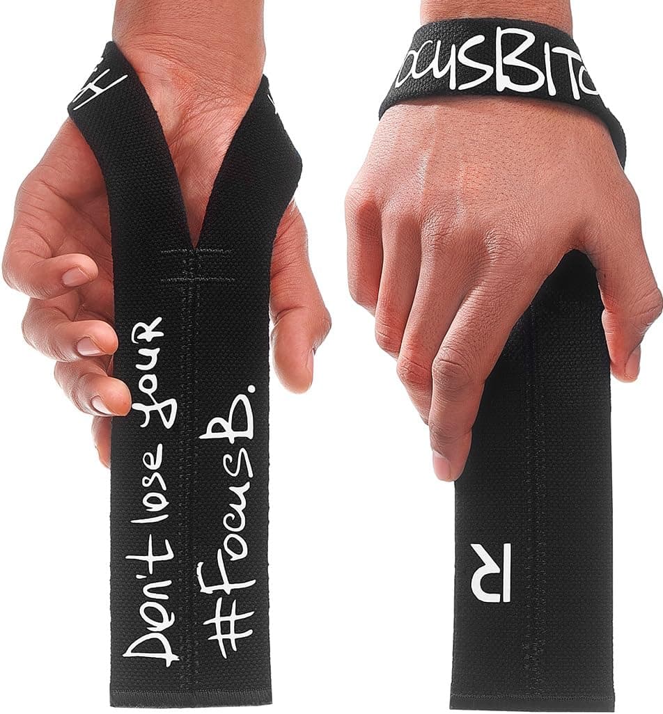 V1 Lifting Wrist Straps for Olympic Weightlifting - Rated at 660 lb - Hand Wraps for Powerlifting, Weight Lifting, Bodybuilding Functional/Cross Training, Deadlift Gym Bar, Cotton