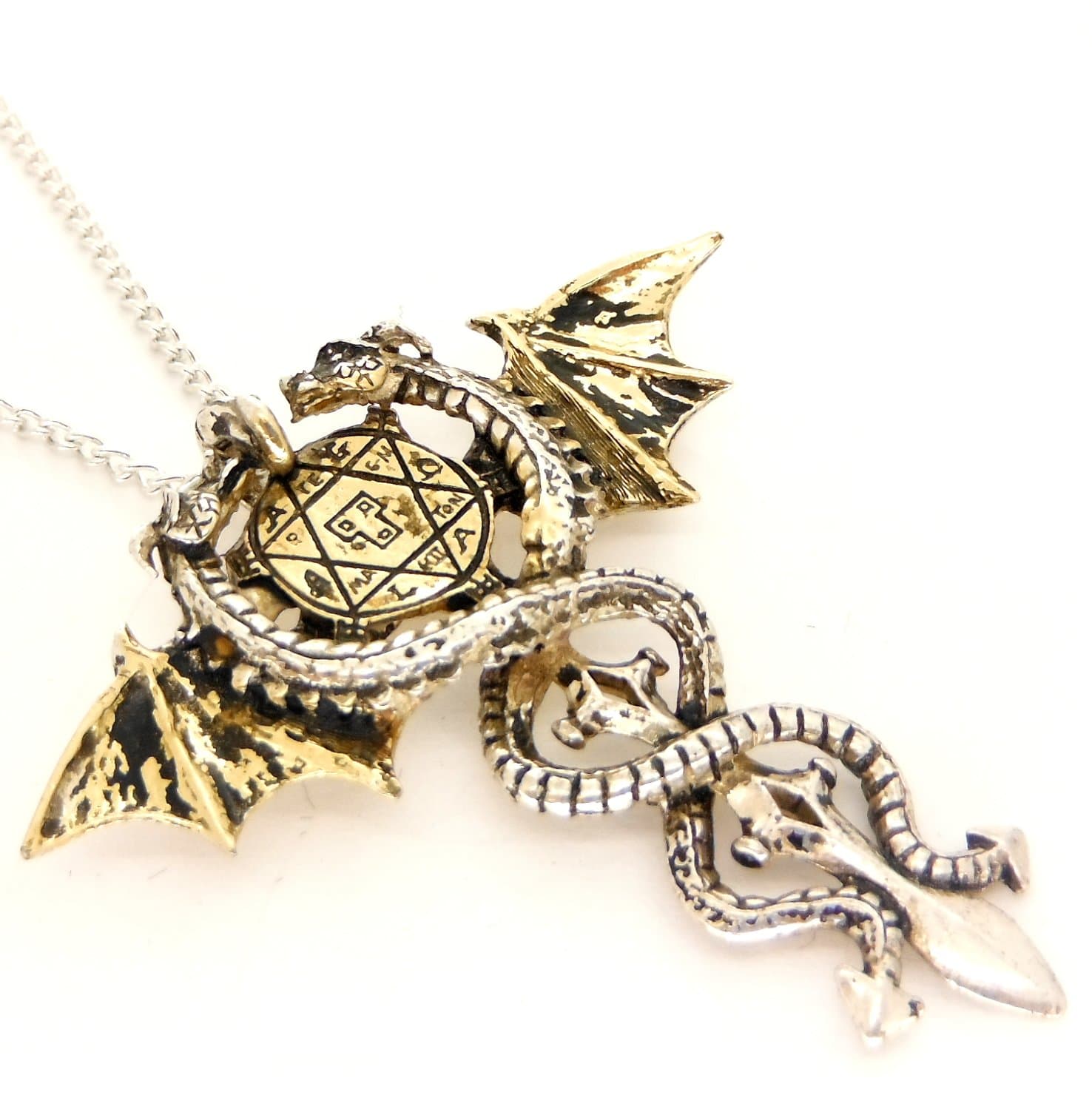 ForbiddenSacred Dragon Amulet Pendant Necklace