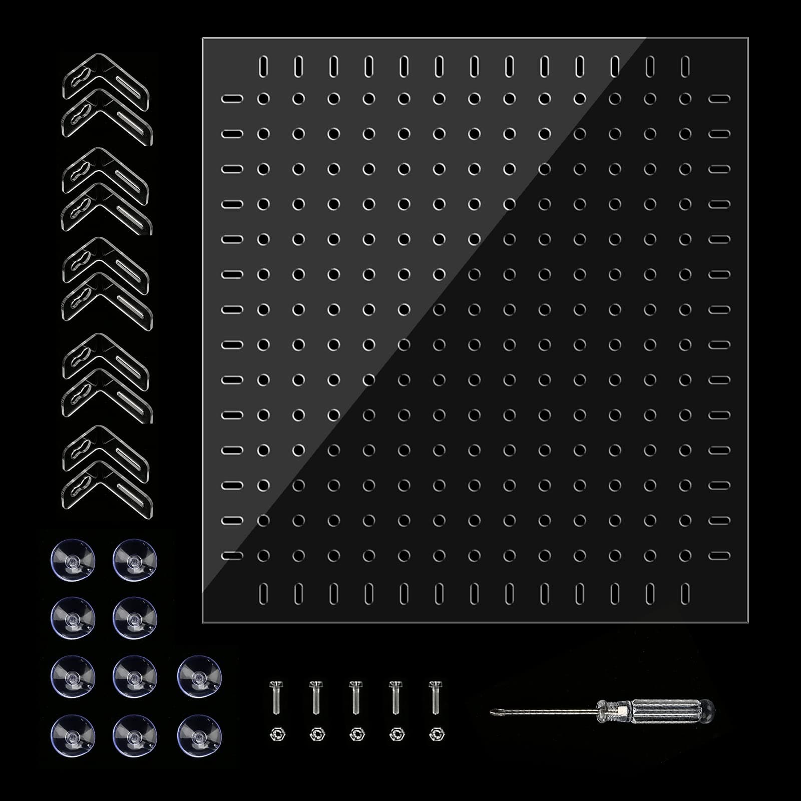 - Aquarium Divider Clear 15/20 Gallon Fish Tank Divider with Suction Cups Accessories