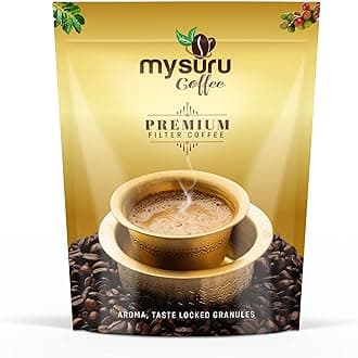 MYSURU COFFEE Premium Filter Coffee Powder 500g [Pack of 1] | Aromatic Taste [80% Coffee - 20% Chicory] | Traditional South Indian Blend | Freshly Roasted Ground Coffee, Packet