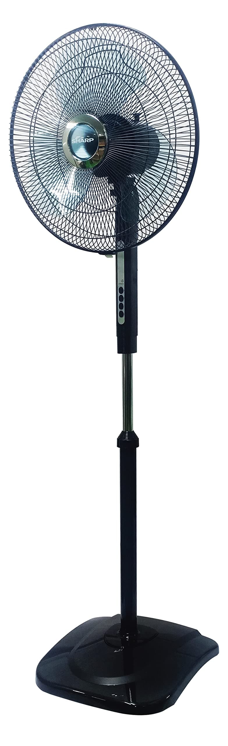 16 Inches/40cms Blade 50 Watts Pedestal Free Standing Fan, Made In Malaysia, Pjs169 - Dark Grey"Min 1 year manufacturer warranty"