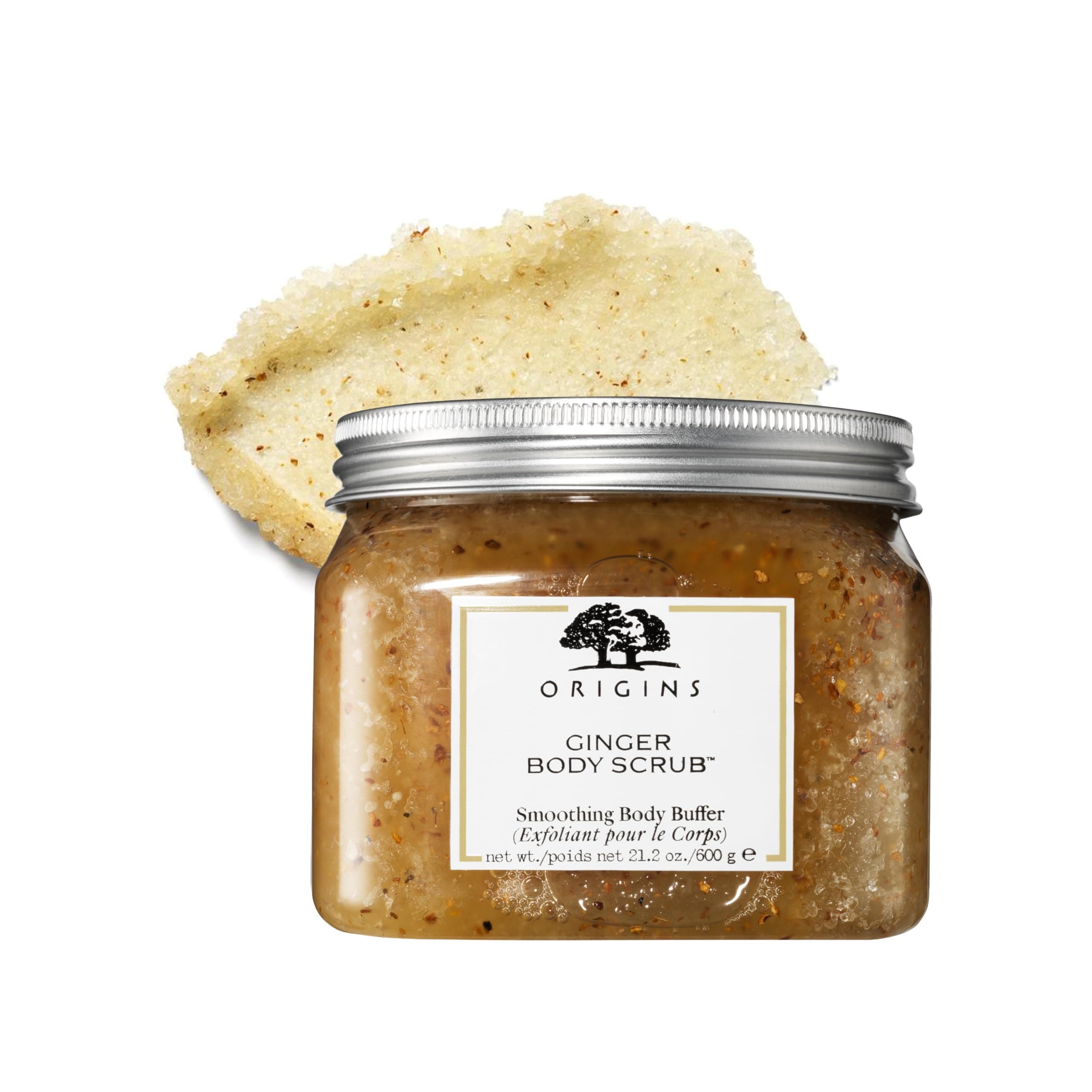 Ginger Smoothing Body Scrub | Smooths & Softens | With Ginger & Dead Sea Salts, 21.2 Ounce