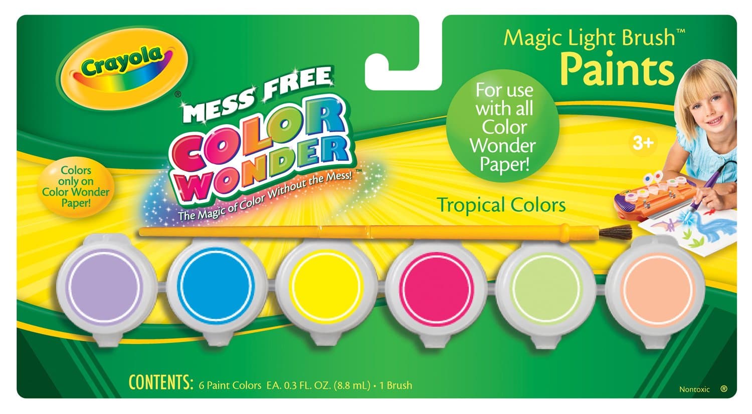 Crayola Magic Light Brush Paint Refill - Tropical Colors
